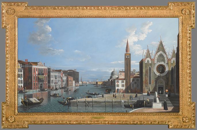 School of Canaletto - Venice, the Grand Canal from Santa Maria della Carità,  Looking towards the Bacino di San Marco | MasterArt